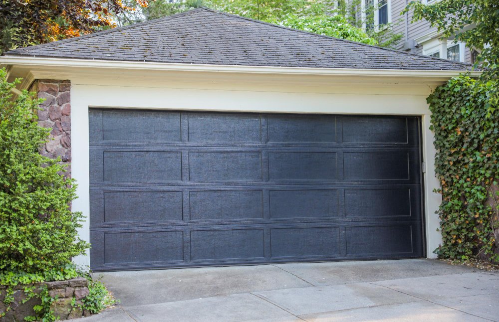 Black Garage Door